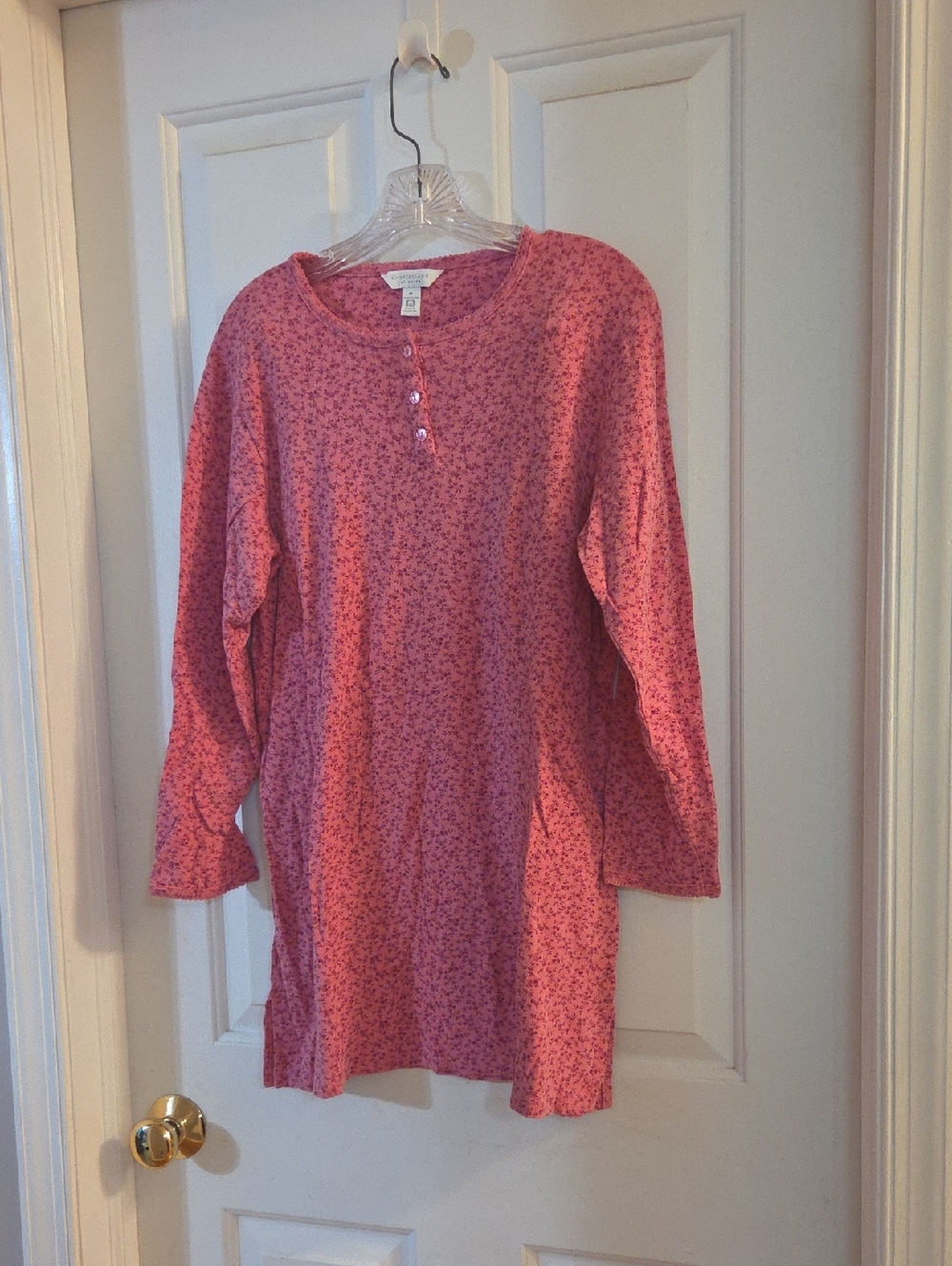 Charter Club Pink Floral Night Shirt